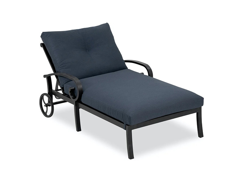 Slunovrat hliník s polštáři Double Chaise Lounge
