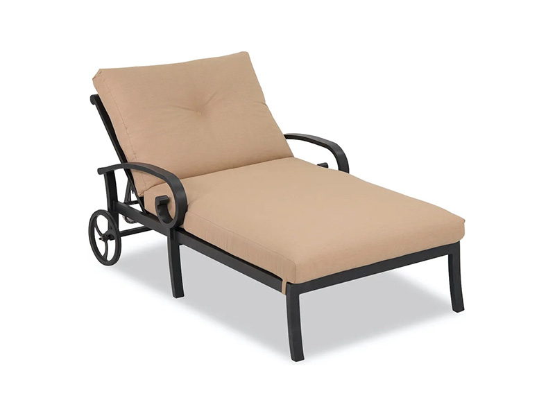 Slunovrat hliník s polštáři Double Chaise Lounge