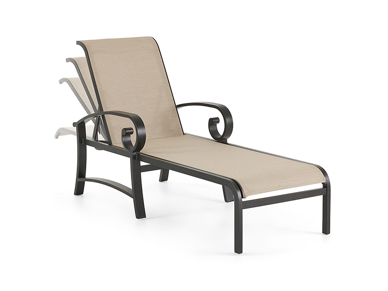 Solstice Aluminium s terasou Sling Chaise Lounge