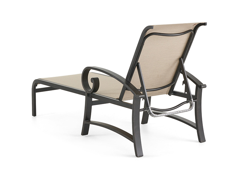 Solstice Aluminium s terasou Sling Chaise Lounge