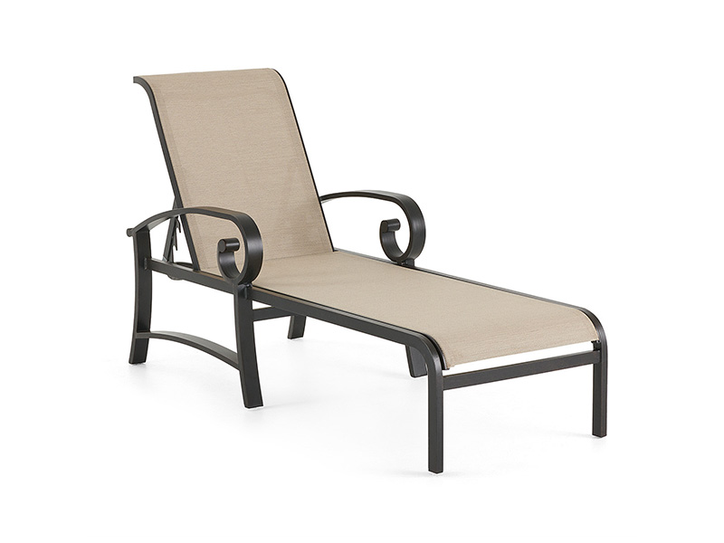 Solstice Aluminium s terasou Sling Chaise Lounge